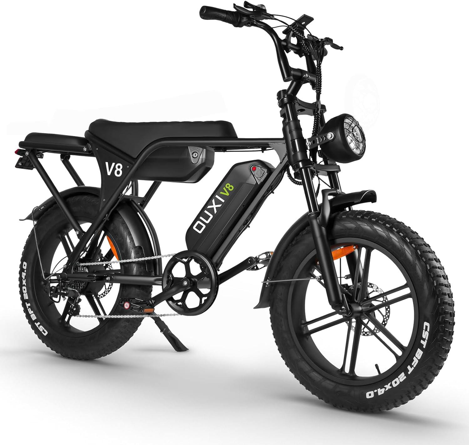 EA20V8 Electric Mountain Bike for Adults with Dual 48V 15Ah Removable Battery, 750W Fat Tire E Bike, Hydraulic Brakes